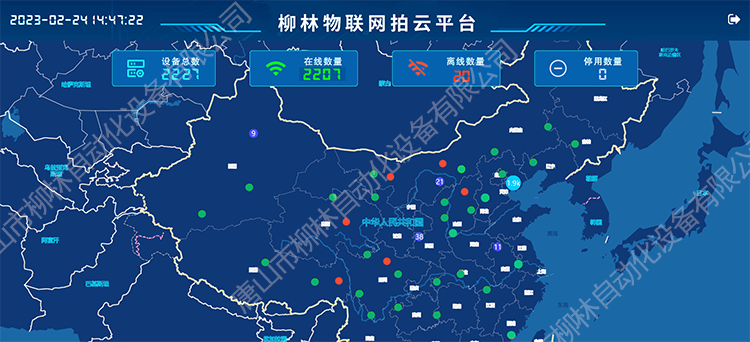 拍云平台监控大屏