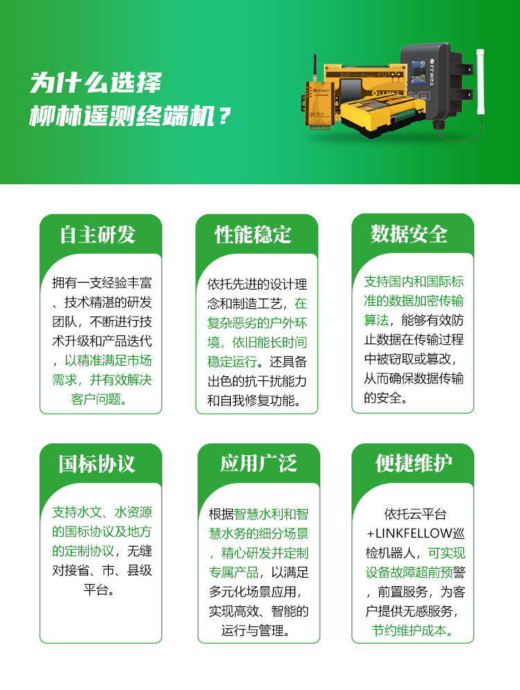 为什么选择柳林遥测终端机