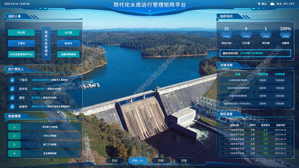 现代化水库运行管理矩阵平台-四制