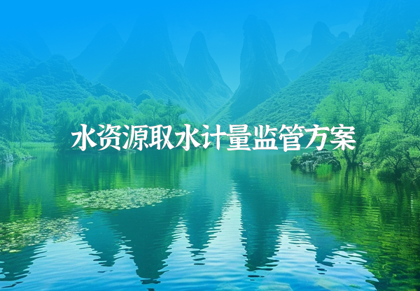 水资源取水计量监管方案