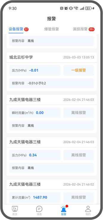 设备报警